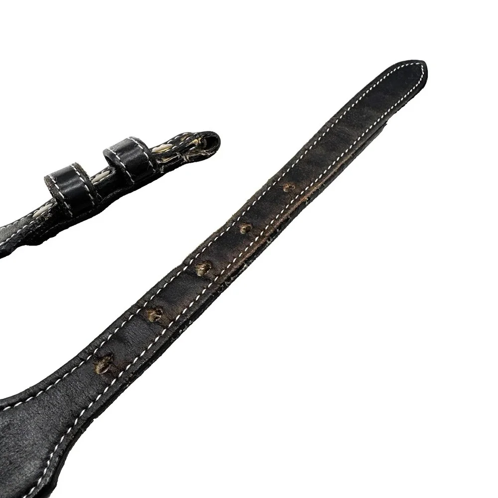 90s Leegin‎ Tooled Heart Leather Western Belt Women's 34 Cowgirl Landman Rodeo